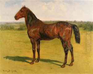 A Bay Horse In A Landscape by Rosa Bonheur