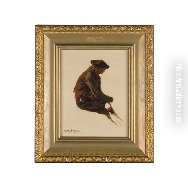 Sketch Of A Seated Gentleman - view 1