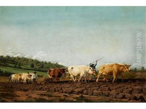 Beim Pflugen Des Ackers by Rosa Bonheur