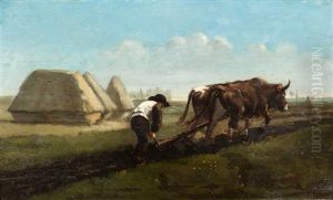 River Landscape by Rosa Bonheur