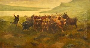 Herding Highland Cattle by Rosa Bonheur