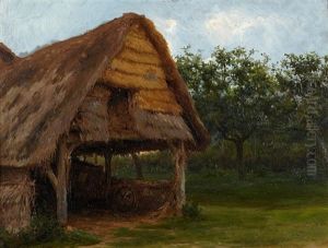 La Grange De La Ferme De Chevilly A Fontainebleau by Rosa Bonheur