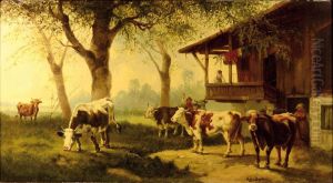 Cattle On A Pasture by Rosa Bonheur