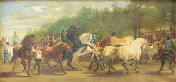 The Horse Fair (a Study) - view 1