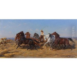 Driving Horses by Rosa Bonheur