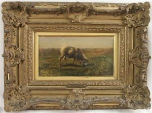 Lamb Grazing In A Field by Rosa Bonheur