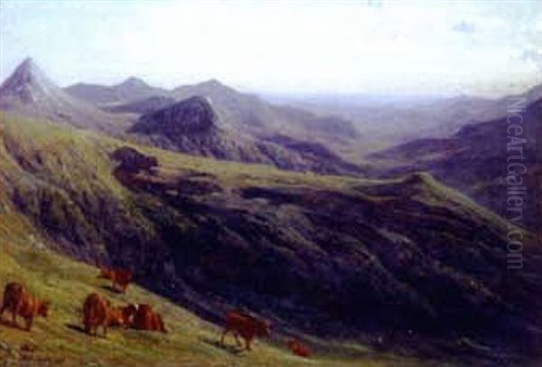 Cattle On Hillside Pastures (collab. W/auguste Bonheur) - view 1
