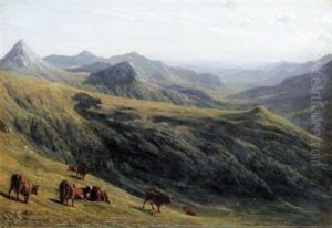 Cattle Grazing (collab. W/auguste Bonheur) by Rosa Bonheur
