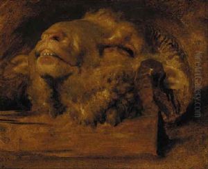 A Ram's Head by Rosa Bonheur