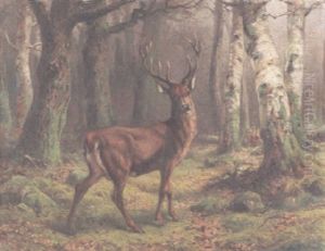 A Deer In The Forest by Rosa Bonheur