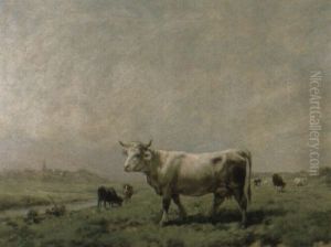 Cattle In A Meadow by Rosa Bonheur
