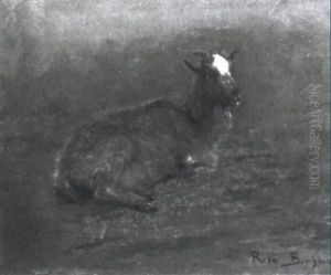 Ruhende Ziege by Rosa Bonheur