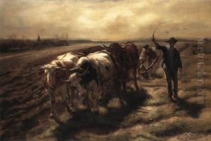 Oxen Ploughing by Rosa Bonheur