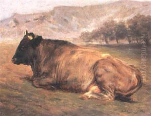 Ruhender Stier by Rosa Bonheur