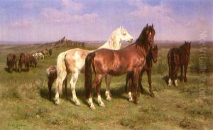 Wild Horses On The Open Plains by Rosa Bonheur