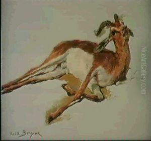 A Wounded Chamois by Rosa Bonheur