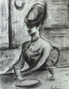 Jeune Femme Assise by Leon Bonhomme