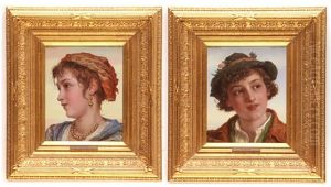 Head And Shoulder Portraits Of Young Children by Adriano Bonifazi
