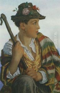 Italian Peasant Girl by Adriano Bonifazi
