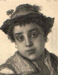 A Young Italian Peasant Boy And Girl A Young Italian Peasant Boy And Girl