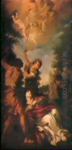 Das Martyruim Des Hl. Stephanus by Anton Angelo Bonifazi