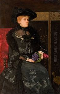 Portrat Einer Dame by Robert Gerhard Boeninger