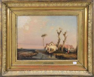 Paysage Anime by Richard Parkes Bonington