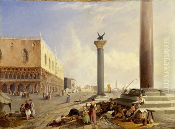 Ansicht Des Markusplatzes In Venedig - view 1