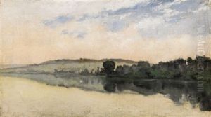 The Banks Of The Seine River by Richard Parkes Bonington