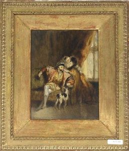 Francois I Und Diane Von Poitiers by Richard Parkes Bonington