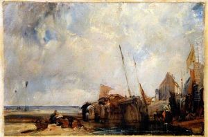 Scene Sur La Cote, Picardie by Richard Parkes Bonington