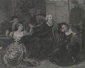 Death Of Francesco Foscari, The Doge Of Venice by Richard Parkes Bonington