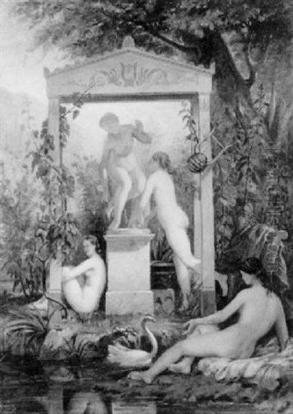 Nymphes Dans Un Paysage - view 1