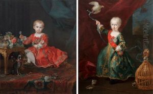 Portrait Des Infants D'espagne, Felipe Pascual De Borbon Et Fernando De Borbon (futur Roi De Naples Et Des Deux Siciles) (pair)