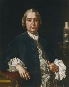 Portrait Of The Composer Niccolo Jommelli, Half- Length, In A Blue Coat And Satin Waistcoat