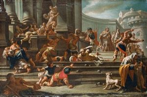 Die Steinigung Des Hl. Stephanus by Giuseppe Bonito