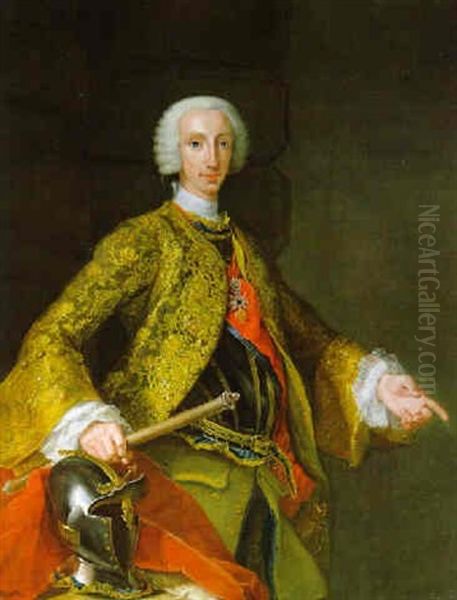 Ritratto Di Carlo Iii Di Spanga (prima Carlo Iv, Re Delle Due Sicilie) Col Ordine Des Tosone D'oro - view 1