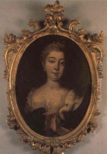 Ritratto Di Maria Amalia Di Sassonia Con Un Mantello Bordato Di Ermellino by Giuseppe Bonito