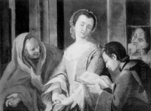 Scene Di Corteggiamento by Giuseppe Bonito