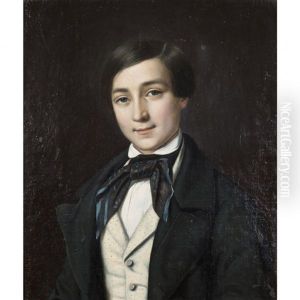 Portrait De George Sand A 17 Ans by Jean Baptiste Bonjour