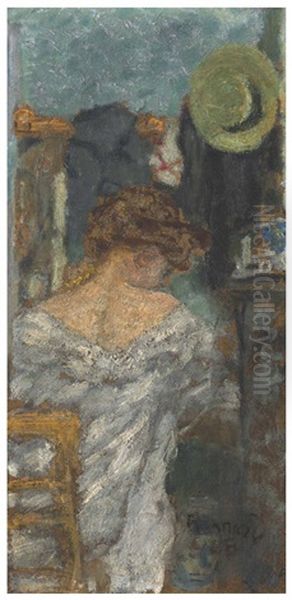 Femme Assise, De Dos - view 1