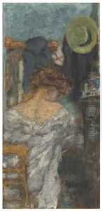 Femme Assise, De Dos by Pierre Bonnard