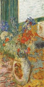 Fleurs Dans Un Pot De Gres Ouinterieur, Fleurs Des Champs by Pierre Bonnard