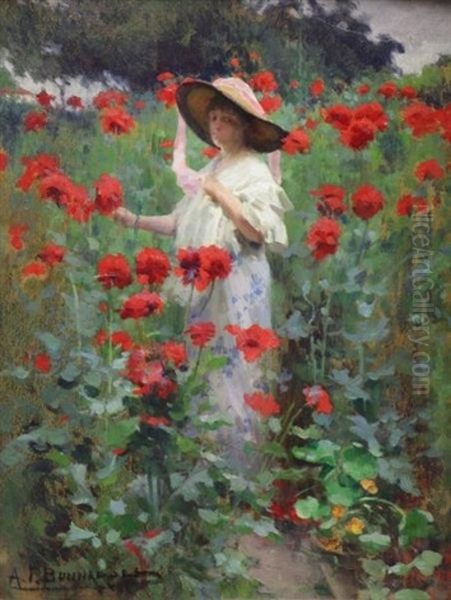 Young Woman In The Flowers (jeune Femmes Dans Les Fleurs) - view 1
