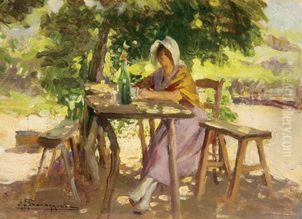 Young Woman Resting In The Shade - view 1