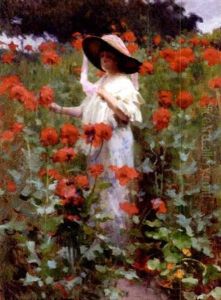 Jeunne Femme Dans Les Fleurs Jeunne Femme Dans Les Fleurs