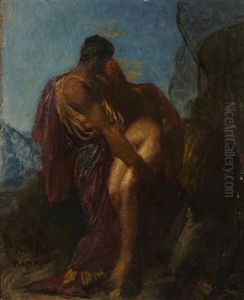 Esquisse Pour Le Bon Samaritain by Leon Bonnat