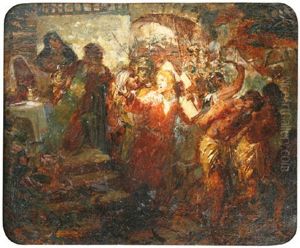 Sur Le Chemin De Golgotha by Leon Bonnat