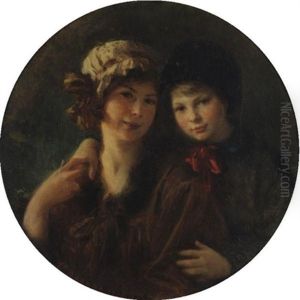 Mother And Daughter by Leon Bonnat