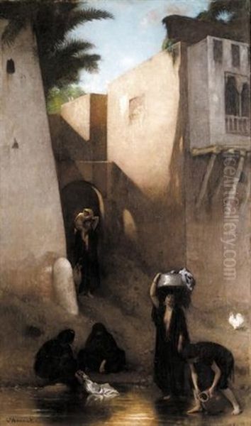 Femmes Fellahs Au Lavoir, Caire - view 1